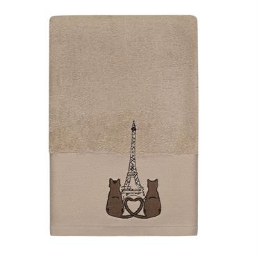 Drap de bain en coton Sable 70x140 cm