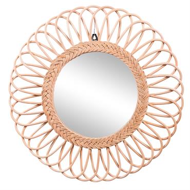 Miroir en rotin Naturel diamètre 60