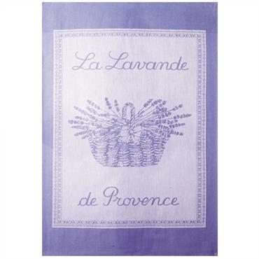 Direction la provence avec nos adorables torchons LAVANDE. Emblématique du paysage provençal, le panier de lavande est travaillé dans tes tons doux offrant une touche déco à votre cuisine. 