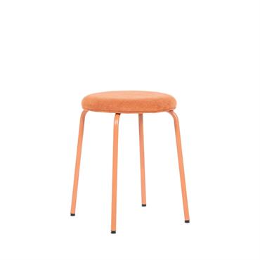 Tabouret design en Tissu - Terracotta