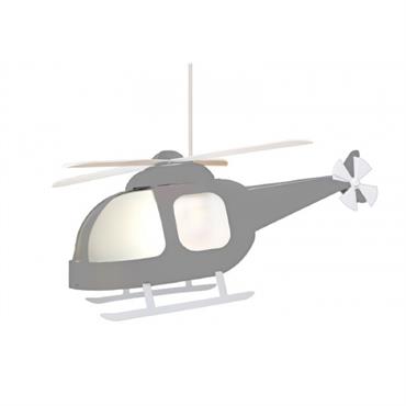 Suspension enfants Hélicoptère Gris 53cm
