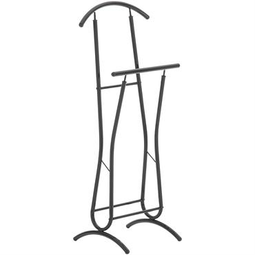 Valet de chambre avec cintre en métal Noir