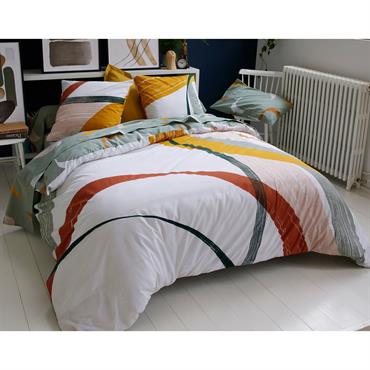 Transformez le décor de la chambre avec la housse de couette en coton gris 200x200. Cette housse de couette 2 personnes habillée de couleurs comme des coups de pinceaux pour ...