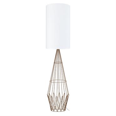Lampadaire métal marron