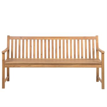 Banc de jardin 180 cm bois d'acacia certifié marron clair