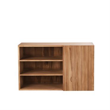 Meuble sous vasque en teck massif 120 cm