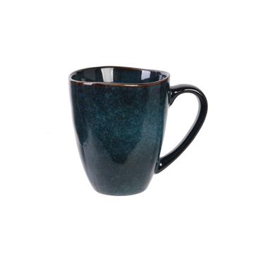 Mug en céramique au design minéral 300 ml bleu