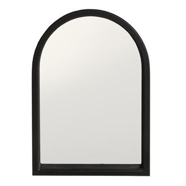 Miroir arqué fabriqué artisanalement couleur noir