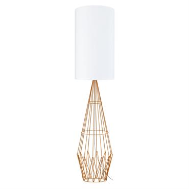 Lampadaire métal cuivre