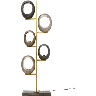 Lampadaire en aluminium et acier H173