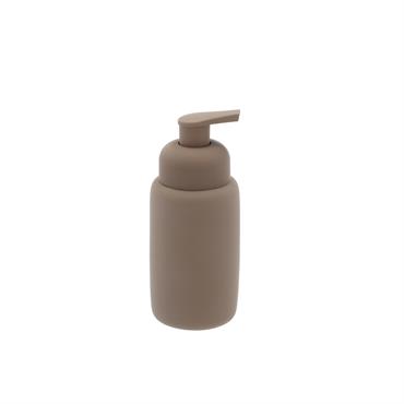 Distributeur de savon en grès taupe