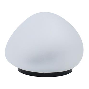 Lampe solaire décorative galet Verre Transparent D16cm