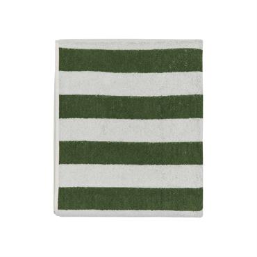 Serviette de bain vert en coton organique H140x70cm