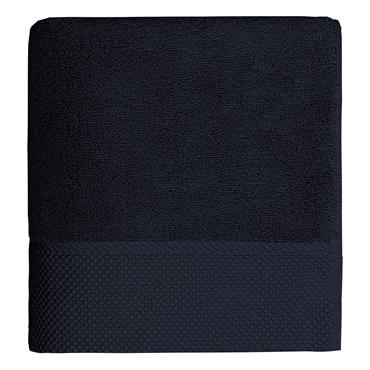 Serviette de toilette zéro twist 560 g/m²  bleu nuit 50x100 cm