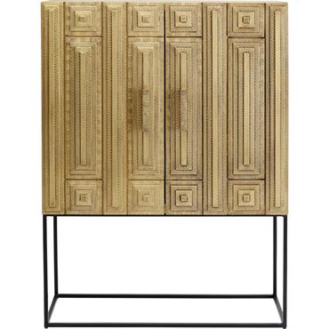 Buffet haut 2 portes sculpté doré