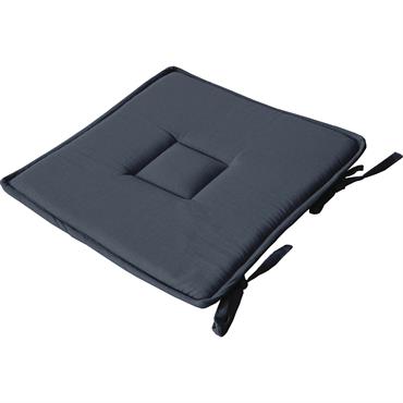 Galette Plate en coton Gris anthracite 40x40cm