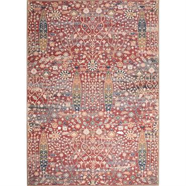 Tapis salon vintage  rouge 120x170cm