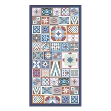 Transformez vos espaces avec le tapis vinyle ''Style Hydraulic Original'', disponible en des tons vibrants de bleu, gris, orange, multicolore et vert. Ce design unique évoque l'élégance des carreaux hydrauliques ...