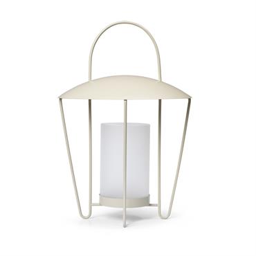 Lanterne en acier blanc Abri  - Ferm living
