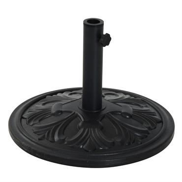 Pied de parasol rond motif fleurs lys 13 Kg