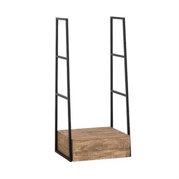 Meuble sous vasque en bois marron 60x45 cm