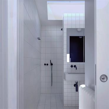 Vasque de salle de bain - Simon Astridge Architecture Ltd. - Balham / London
Vasque rectangulaire sur-mesure, une cuve, deux trous ... Domozoom