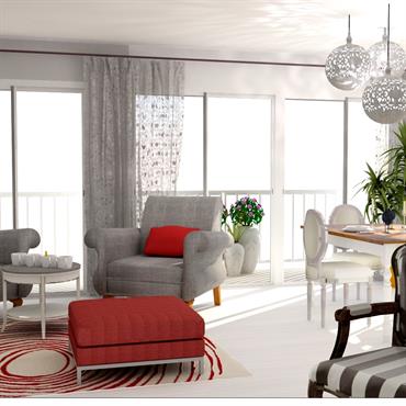 Design d'intérieur pour des appartements dans une résidence pour seniors   Domozoom