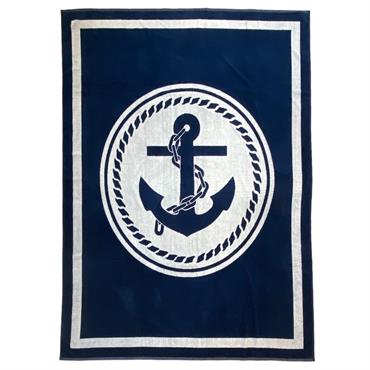 Serviette de plage éponge velours Jacquard Madison 140x180 400g/m²