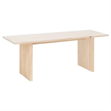 Banc en bois de pin naturel 120x45cm