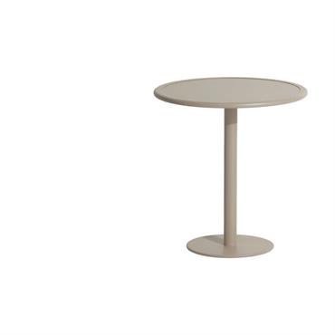 Table de bistrot de jardin ronde en aluminium dune 75cm