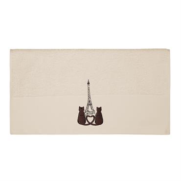 Serviette de toilette en coton Ecru 50x100 cm
