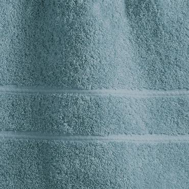 Drap de bain en coton bleu tempête 70x140