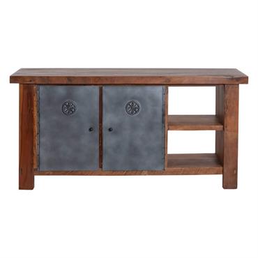 Meuble sous vasque en bois marron 165x50 cm