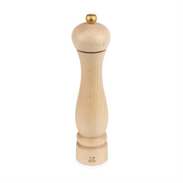 Ce moulin à poivre PEUGEOT de la collection Clermont est confectionné en bois de hêtre et mesure 24 cm de hauteur. Le mécanisme à poivre PEUGEOT est optimal pour des ...