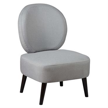 Fauteuil  crapaud tissu coloris gris souris