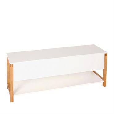 Banc d'entrée scandinave - Blanc