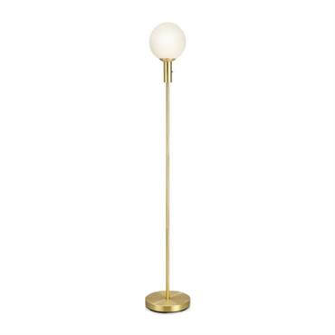 Lampadaire métal/verre opalin H145