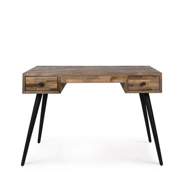 Bureau en bois recyclé au design vintage