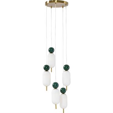 Suspension en verre blanc