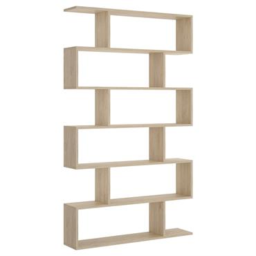 Bibliothèque effet bois beige 80x190 cm
