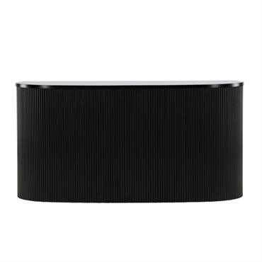 Console en bois noir design