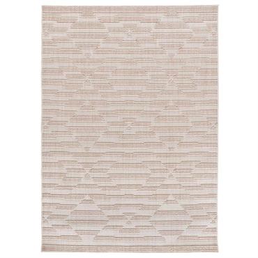 Tapis à relief de style ethnique en beige