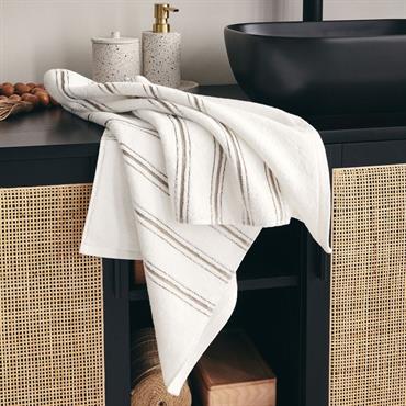 Serviette de toilette en coton 50x100cm - blanc ventouxROMY