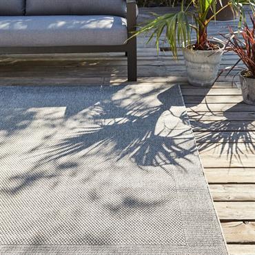 Cliquez pour agrandir et passer en diaporama Tapis intérieur et extérieur - gris 200x290cmKELLY