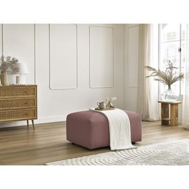 Pouf TINA velours côtelé rose   BOBOCHIC