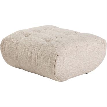 Pouf en tissu bouclette - blanc écruSCALO