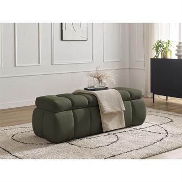 Bout de lit MONT-BLANC tissu mesh vert BOBOCHIC Le bout de lit MONT-BLANC en tissu mesh allie élégance moderne et praticité. Son revêtement en tissu mesh lui confère un aspect léger et contemporain, tout en offrant une bonne ...