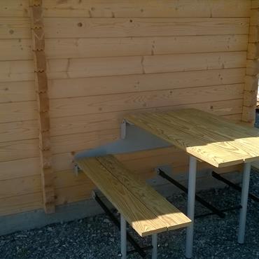 Table d'extérieur escamotable 