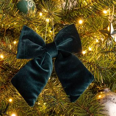 Cliquez pour agrandir et passer en diaporama Suspension de Noël noeud - vertTENDE