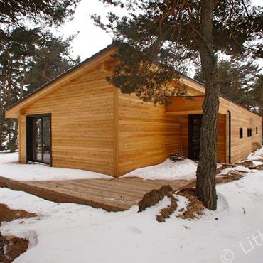 Maison en bois contemporaine. 